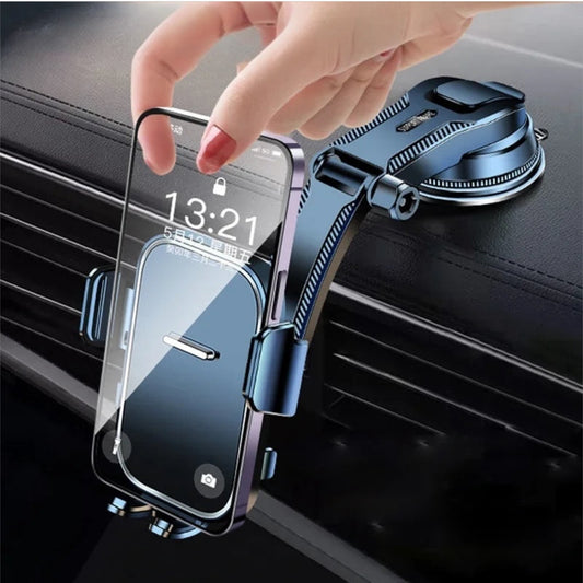 SEAMETAL Sucker Car Phone Holder – Saugnapf Smartphone Halterung für Auto, Einstellbarer und Drehbarer Ständer für iPhone, Xiaomi, Huawei