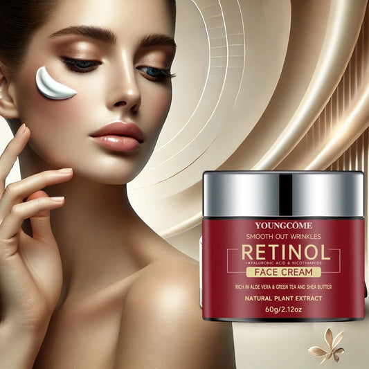 Retinol Lifting und Straffende Creme, Reparierende, Feuchtigkeitsspendende und Nährende Gesichtscreme, Aufhellende Hautpflege, Anti-Aging