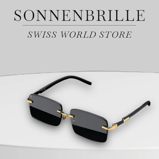 High Definition Sonnenbrille für Herren und Damen, Blaulichtfilter, Augenschutz, Randloses, Quadratrahmen Brille