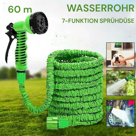 2025 Erweiterbarer Magischer Schlauch – Hochdruck-Autowäsche, 7 Wasserstrahlfunktionen, Wasserpistole, Gartenbewässerungsschlauch