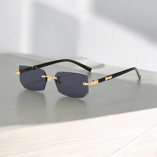 High Definition Sonnenbrille für Herren und Damen, Blaulichtfilter, Augenschutz, Randloses, Quadratrahmen Brille