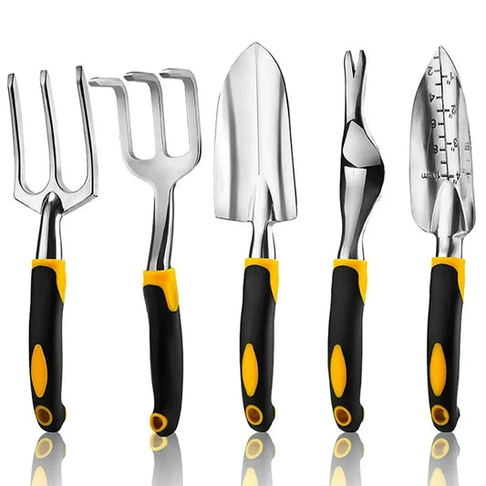 Aluminiumlegierung Werkzeugset – Garten-Schaufel, breite Schaufel, Hand-Hacke, Pflanzenwerkzeug zum Graben und Unkrautjäten