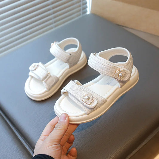 Sport-Sandalen für Kinder, 2022, Sommer, neue Mädchen, lässige Strandschuhe, modische Blume, weiche Sohlen, Baby-Sandalen, 3–12 Jahre alt