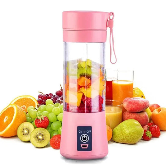 Tragbarer Mini Elektrischer Entsafter – USB-Aufladbarer Smoothie- und Milkshake-Maker, Automatischer Frischentsafter für Obst, Orange und Zitrone, Küchenmixer