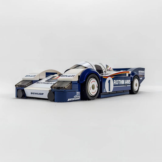 232-teiliger MOC-Rennwagen Bausatz – Speed Champion Le Mans 1982 | Kompatibel mit LEGO® | DIY Sportwagen-Modell für Kinder & Erwachsene