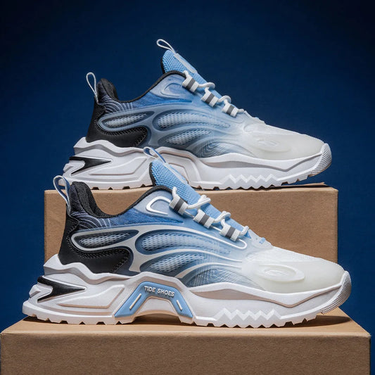 Herren Casual Style Sneakers Laufschuhe Mesh-Oberfläche erfrischende atmungsaktive Sohle verschleiß feste rutsch feste Schaft