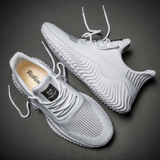 Herrenschuhe, Hochwertige Sneakers für Männer, Atmungsaktive weiße Mode Sportschuhe, Casual, Leicht, Walking, Große Größen, Schuhe 2022 Zapatillas Hombre