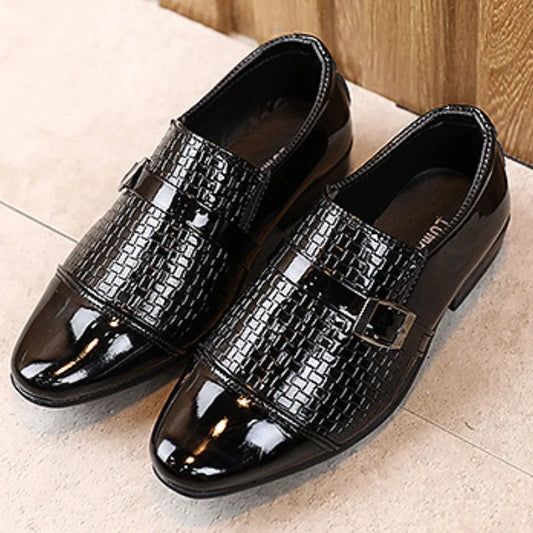 Kinderschuhe Mode Leder Kinder Studenten Soft Bottom Performance Schuhe Jungen Slipper Slipper Slip-On Kleinkind Party Kleid Schuhe neu