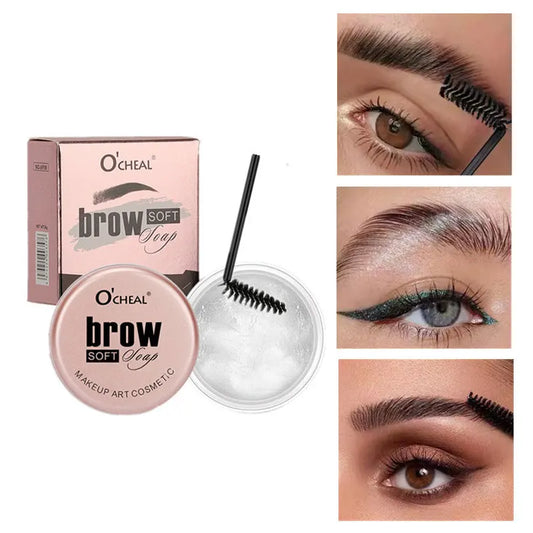 1 Stück Waterproof 3D Augenbrauen Styling Creme Schnell Trocknendes Make-up Augenbrauen Sculpting Soap Natürliche Wild Brow Pomade Setting Gel Wachs