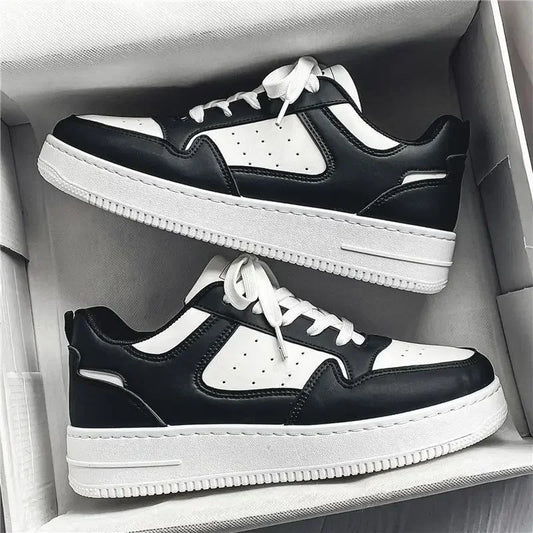 Neue Belüftungsplatten-Schuhe für Herren, modische, passende Plattform, weiße Schuhe, sportliche, lässige Borad-Schuhe, modische Schuhe
