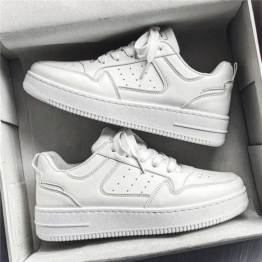 Neue Belüftungsplatten-Schuhe für Herren, modische, passende Plattform, weiße Schuhe, sportliche, lässige Borad-Schuhe, modische Schuhe