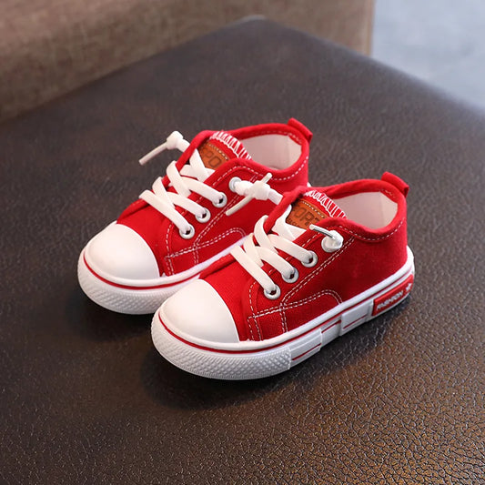 Neue Marke Kinder Leinwand Turnschuhe für Kleinkind Sport Freizeit schuhe Mode atmungsaktive Kinder Wohnungen Leinwand Schuhe Jungen Mädchen Slipper