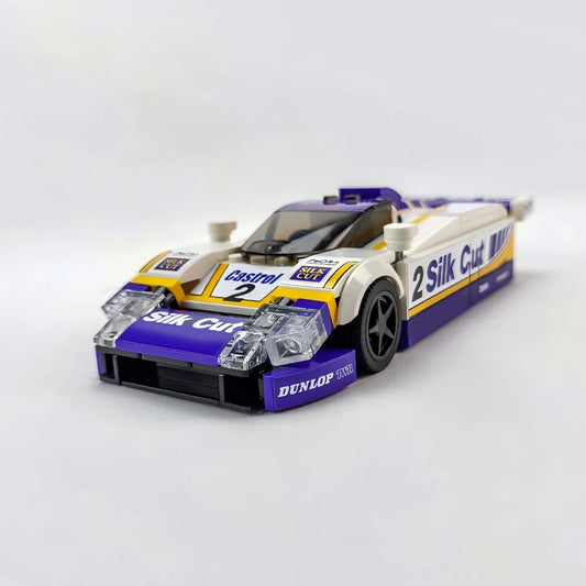268-teiliger MOC-Rennwagen-Bausatz – Speed Champion XJR-9 (1988) | Kompatibel mit LEGO® | DIY Sportwagen-Modell für Kinder & Erwachsene
