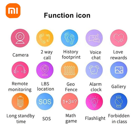 Xiaomi Kinder Smartwatch 4G Wifi SOS GPS Standort Video Anruf Analog Karte Wasserdichte Uhr Kamera Jungen Mädchen Upgrade Neue Uhr