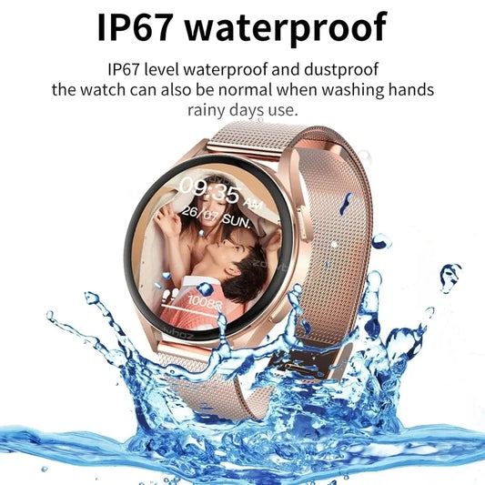 2024 Original Bluetooth Anruf Smart Uhr Frauen Uhren Männer 360*360 Sport Fitness Tracker Herzfrequenz Smartwatch Für Android IOS