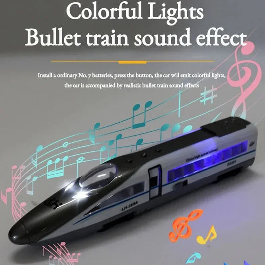 CRH Zug- & Schulbus-Modellauto für Kinder – Inertia-Spielzeug mit Sound & Licht | Diecast Verkehrsspielzeug (1:90)