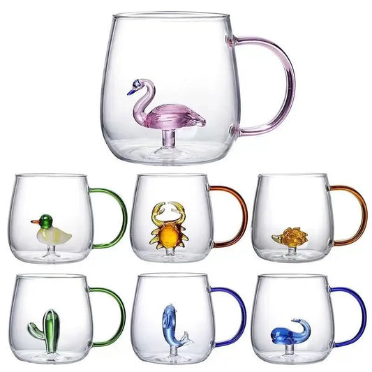 ✨ Transparente Glastasse – Spülmaschinenfest & Umweltfreundlich | 1 Stück